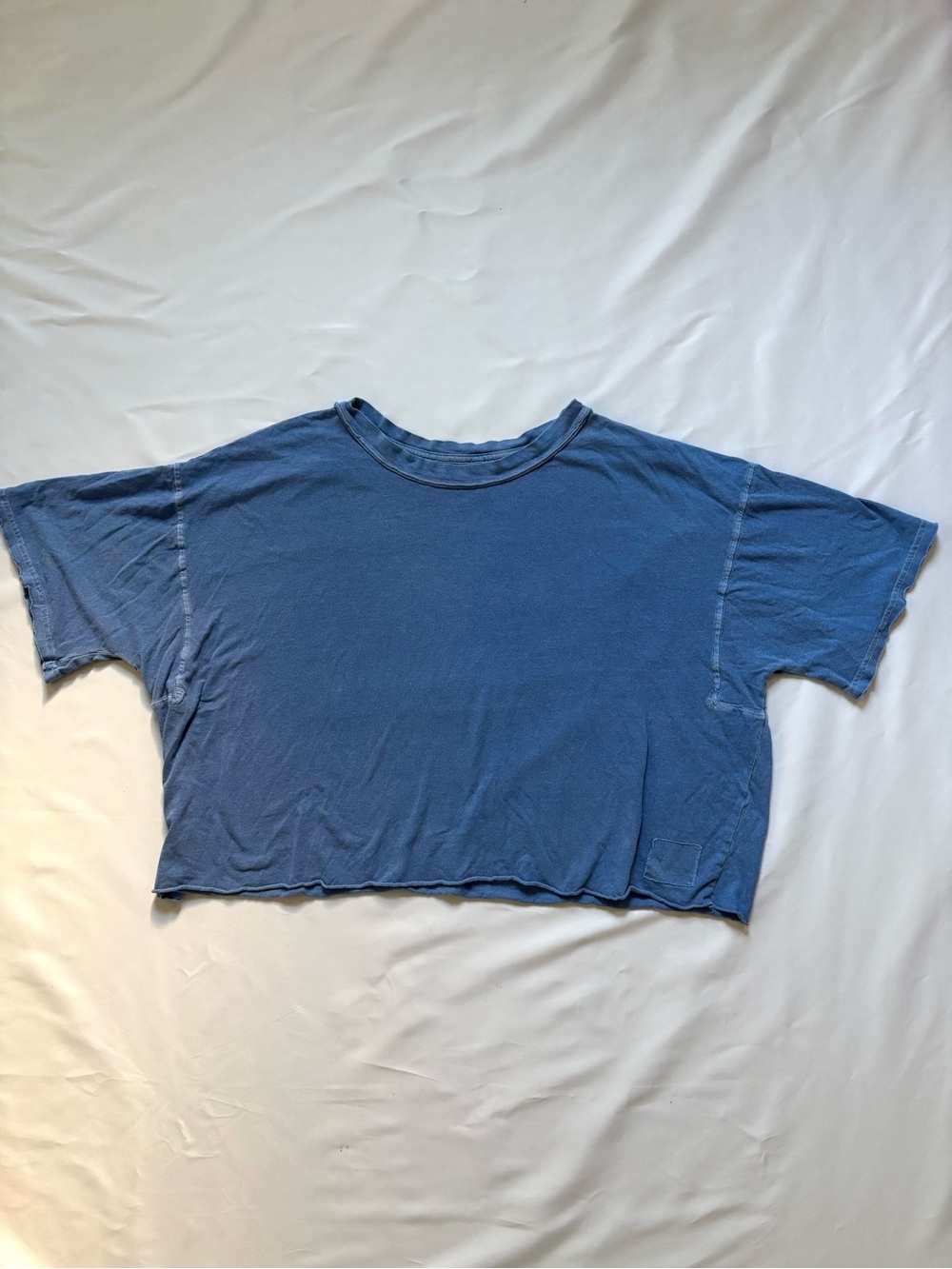 FREE PEOPLE movement Blue Cropped Tee - Women